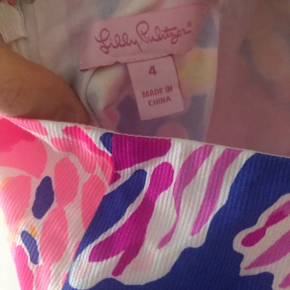 Lilly Pulitzer Courtney Mini Dress in Brilliant Blue Catch And Release Size 4 - Picture 12 of 16